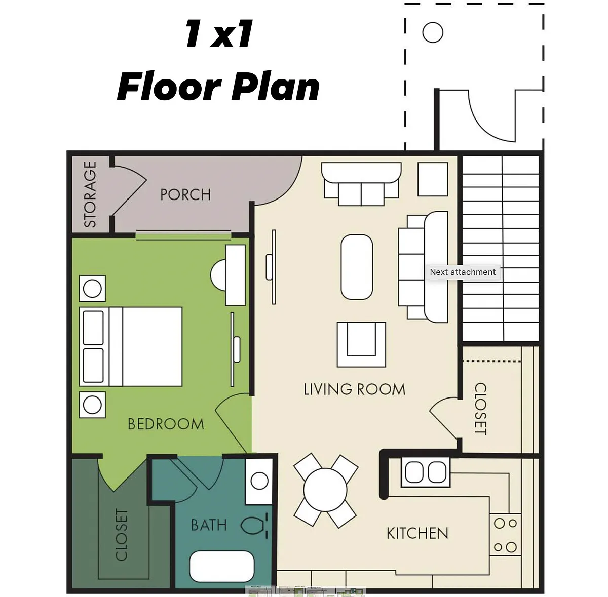 Floor plan 1/1 50%