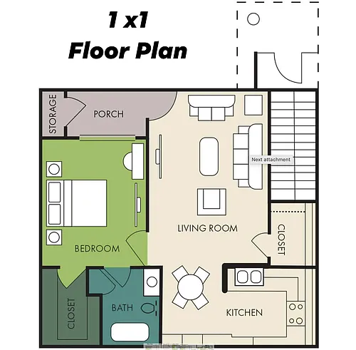 Floor plan 1/1 50%