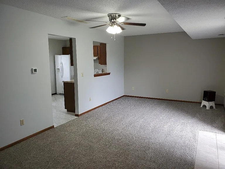 Family Room with Sliding Door to Patio