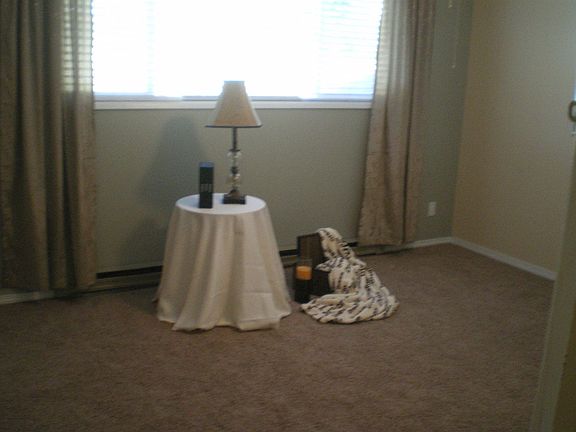 Master bedroom with bathroom