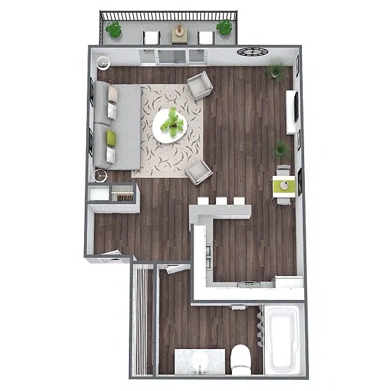Floor plan Studio (B)