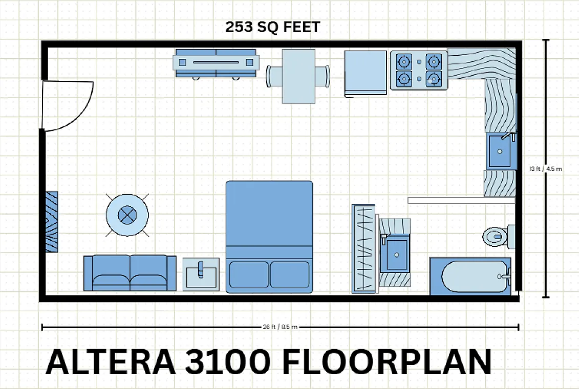 Floor plan Studio