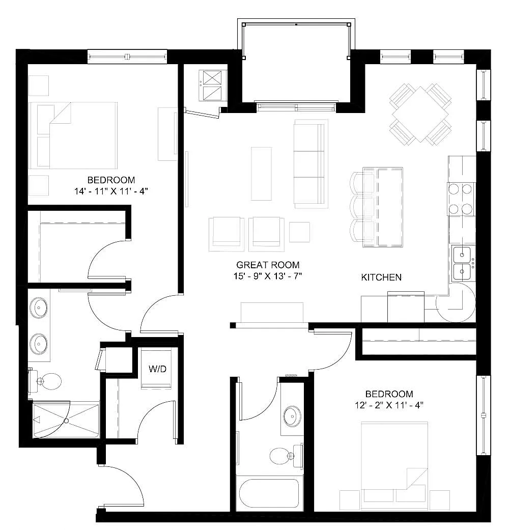 Floor plan The Grand Teton (C4)