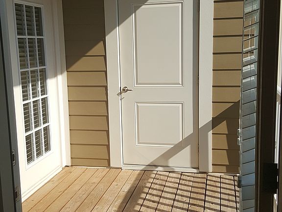 Private patio w/ personal storage