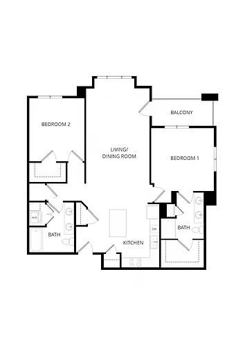 Floor plan 2X2 M