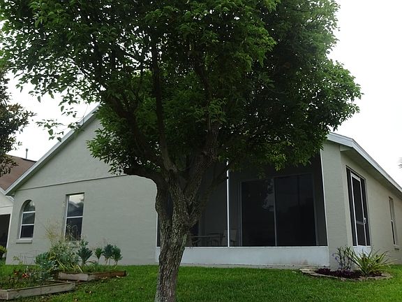 Back view of patio