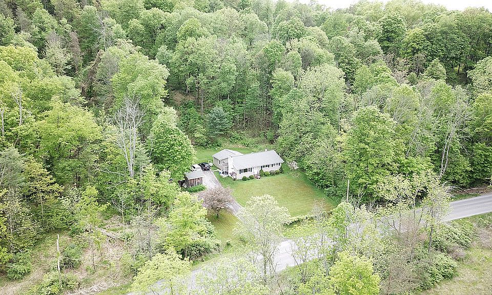 Drone shot of house