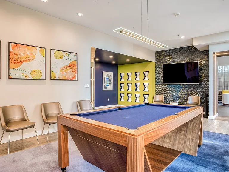 Wind down with a game of pool in our cozy game room