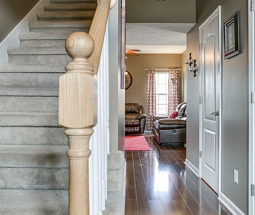 Gleaming laminate wood floor