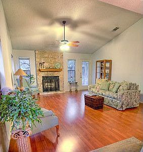 Living Area- high ceilings,lots of light