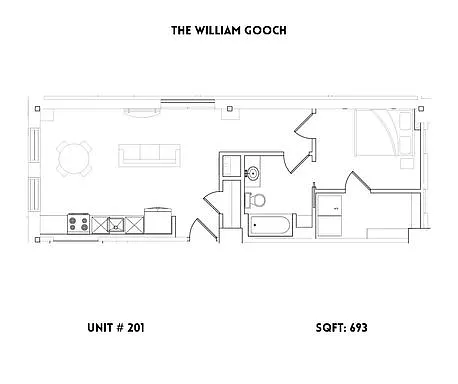Floor plan The William Gooch