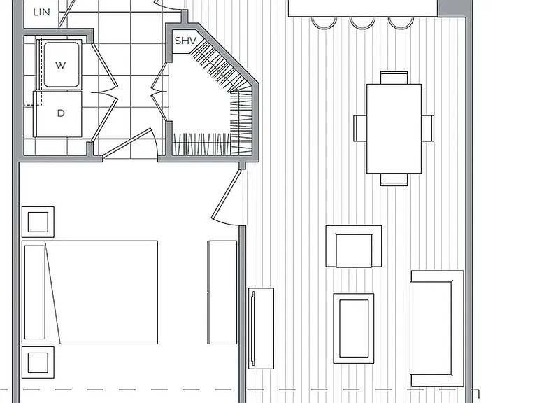 F - 1 Bedroom / 1 Bath F - 1 Bedroom / 1 Bath