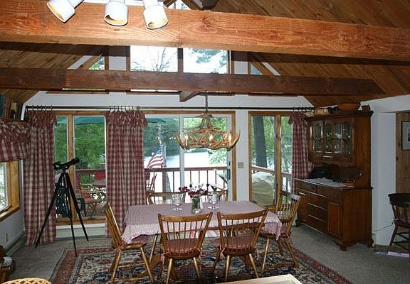 Post & Beam Cathedral Dining room