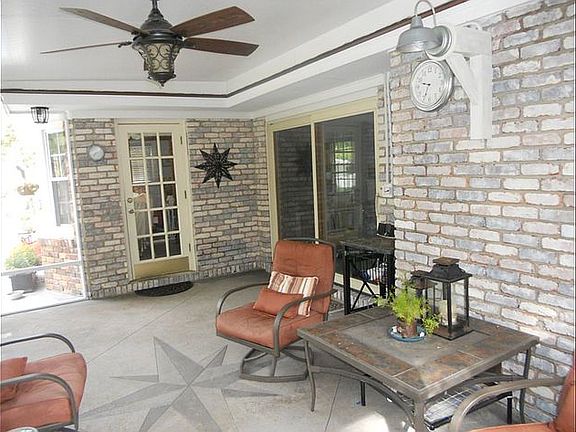 Back porch &etched concrete 