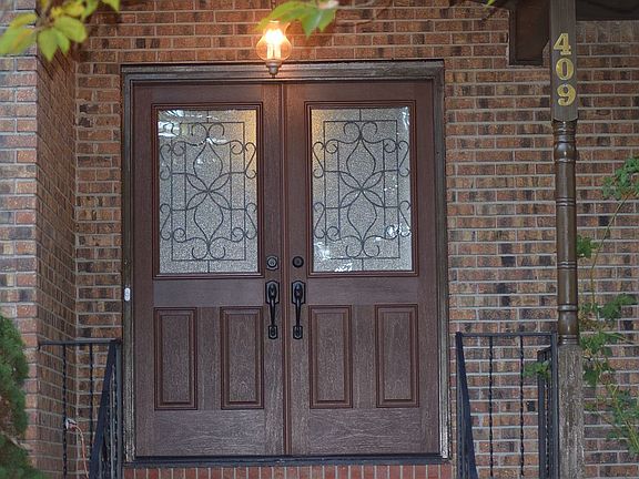 New Wrought Iron&Glass Door