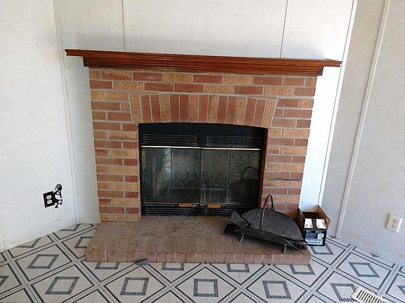 Living Room Wood Burning Fireplace
