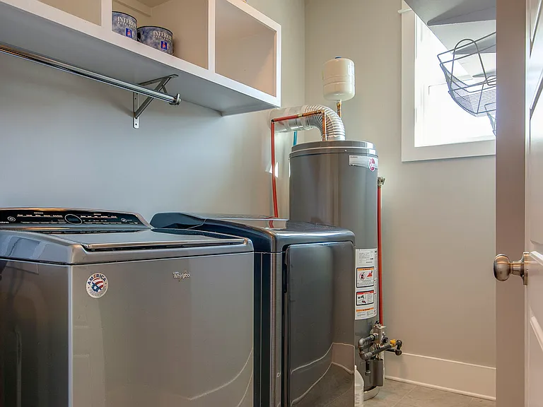 Laundry room with storage