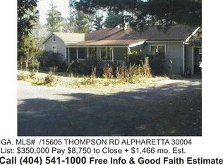 15605 Thompson Rd, Milton, GA 30004