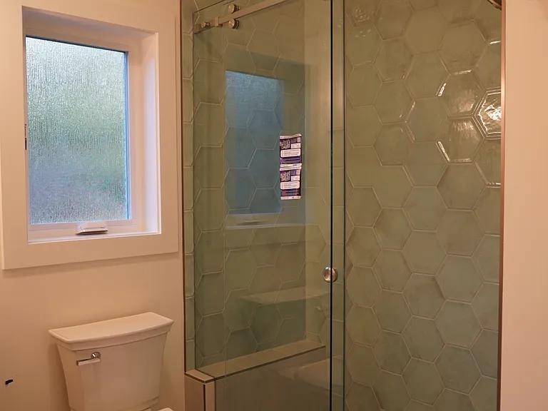 Upstairs bathroom - standing shower