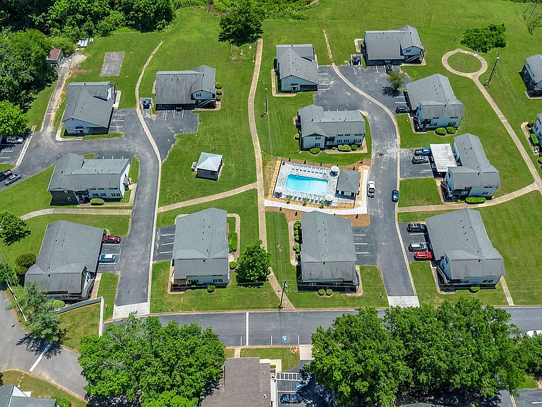 Aerial view of the community