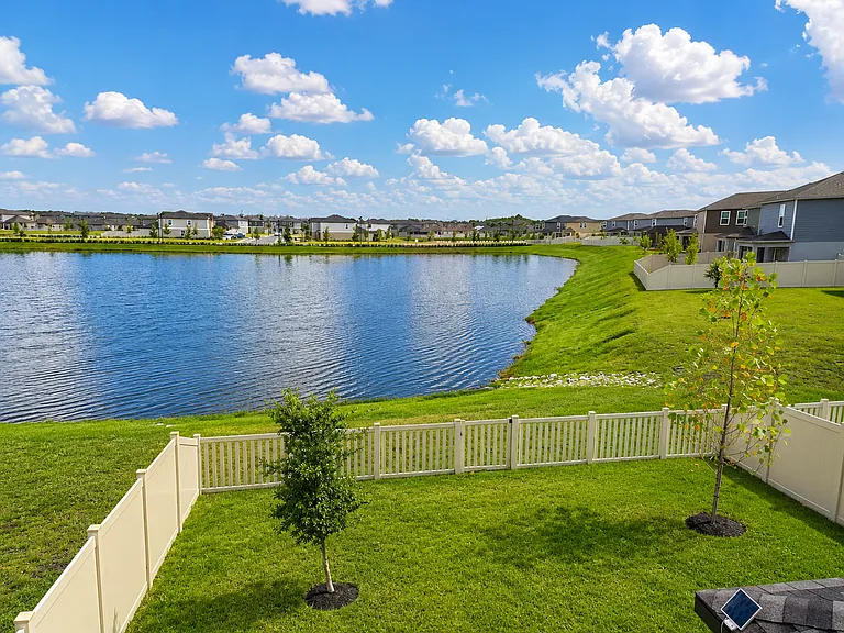 Panoramic Upstairs Water Views
Stunning upstairs views of the sparkling pond and open skies_your own peaceful daily backdrop.