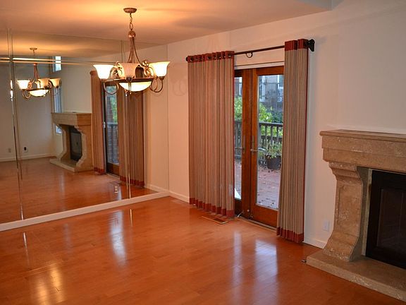 Dining room and entry to outdoor deck.