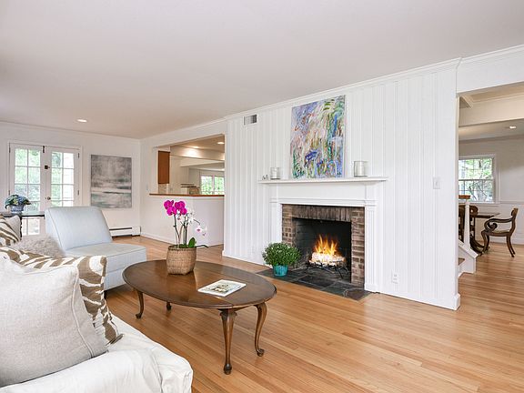 Charming living room with fireplace
