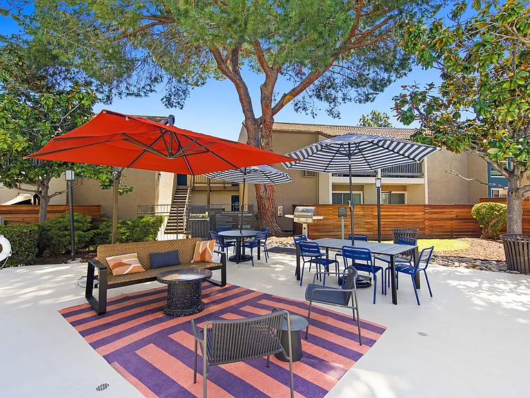 Shaded Seating Area at Veranda La Mesa in La Mesa, CA 91942