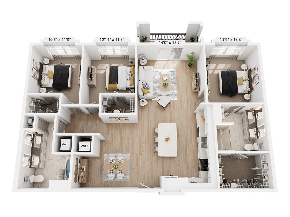 Floor plan Woodland