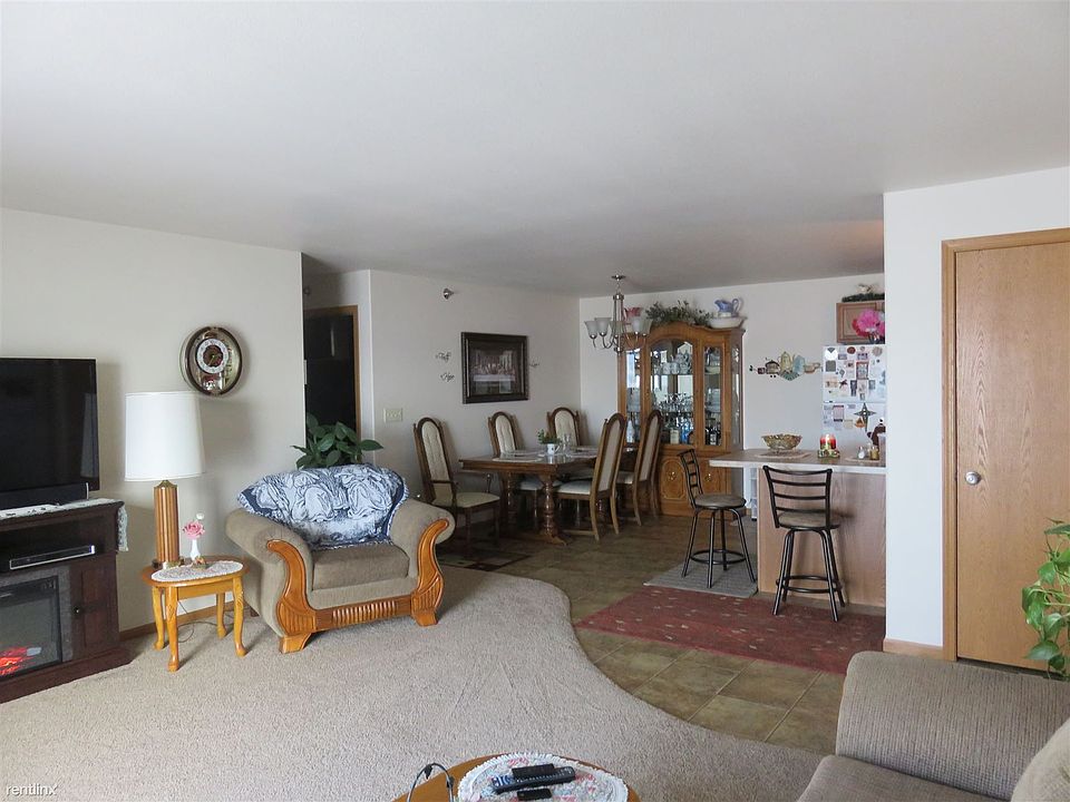 Looking into the dining room from the living room.