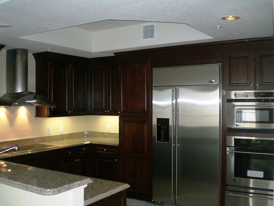 beautiful kitchen with high end steel appliances