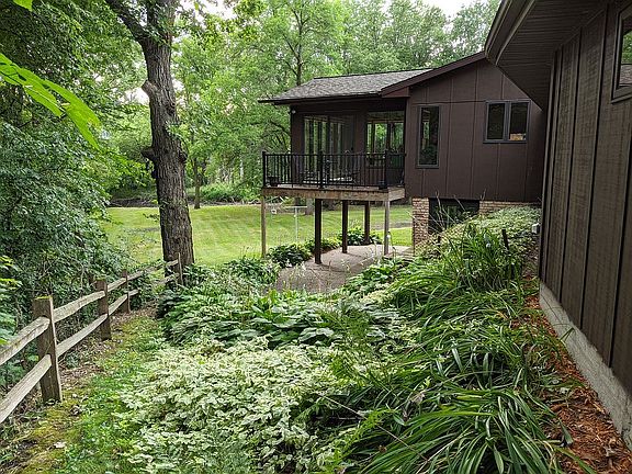back of house, looking west
