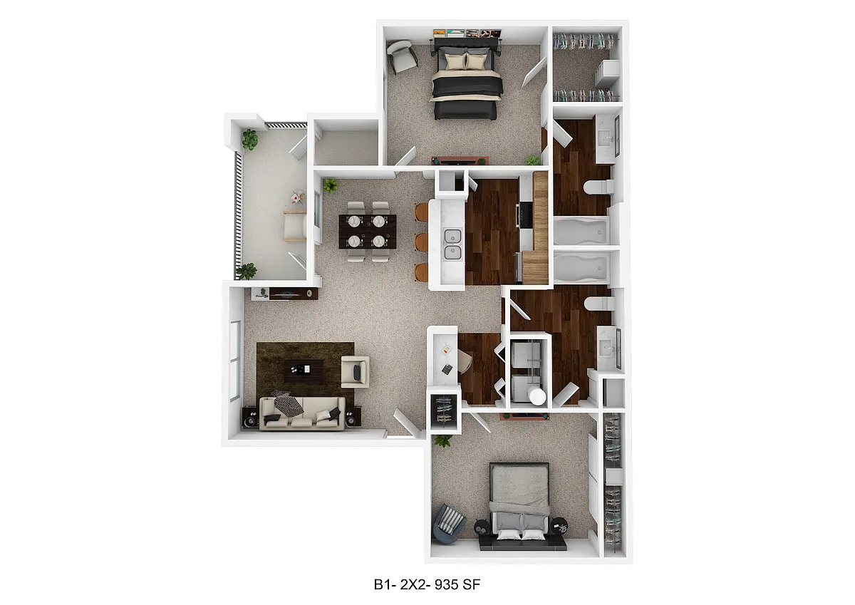 Floor plan B1- Essential Housing
