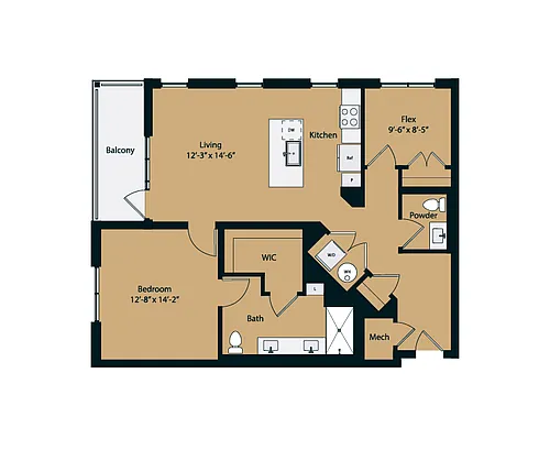 Floor plan 1C