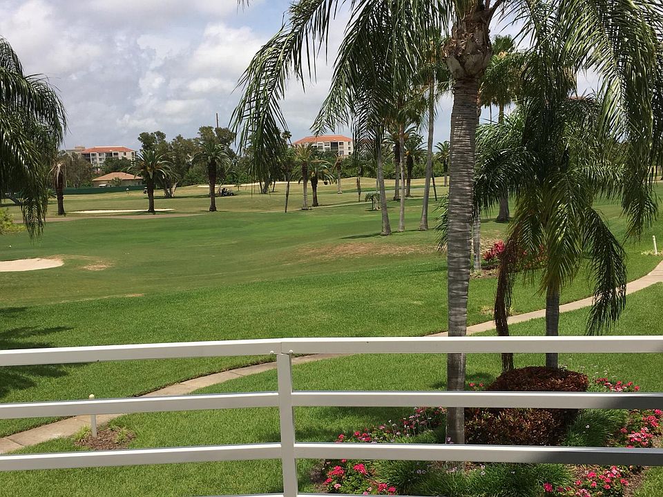 View of golf course from balcony.