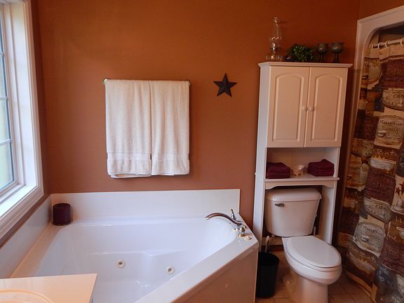 Master bath with whirlpool.