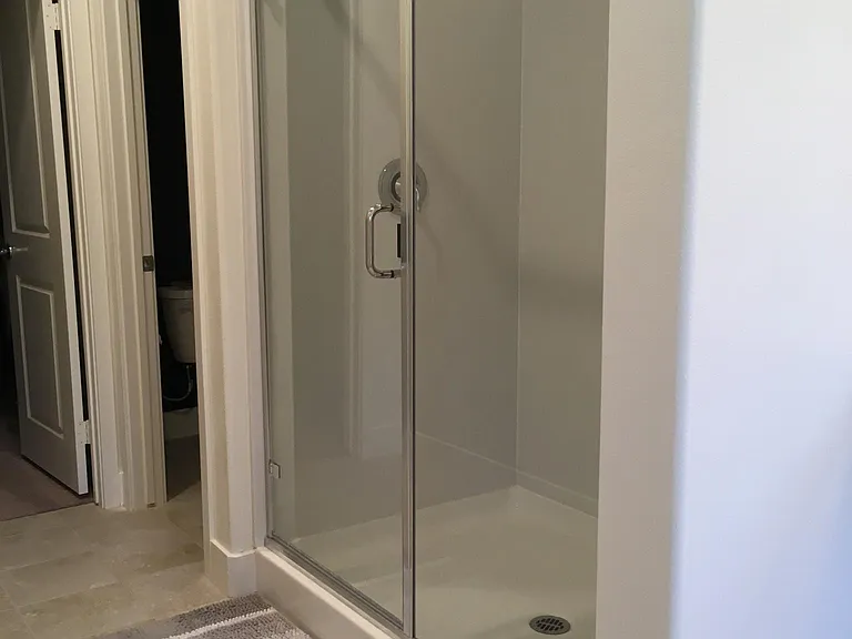 Master bath: shower, bathroom and walk-in closet