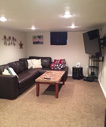 Basement living room