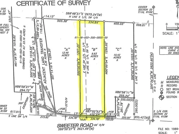 5880 Sweeter Rd Lot B, Twin Lake, MI 49457