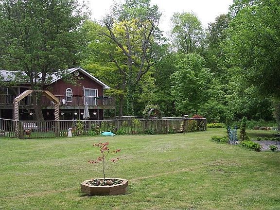 tiny view of back yard