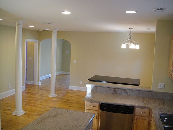 view of dining / gallery from kitchen