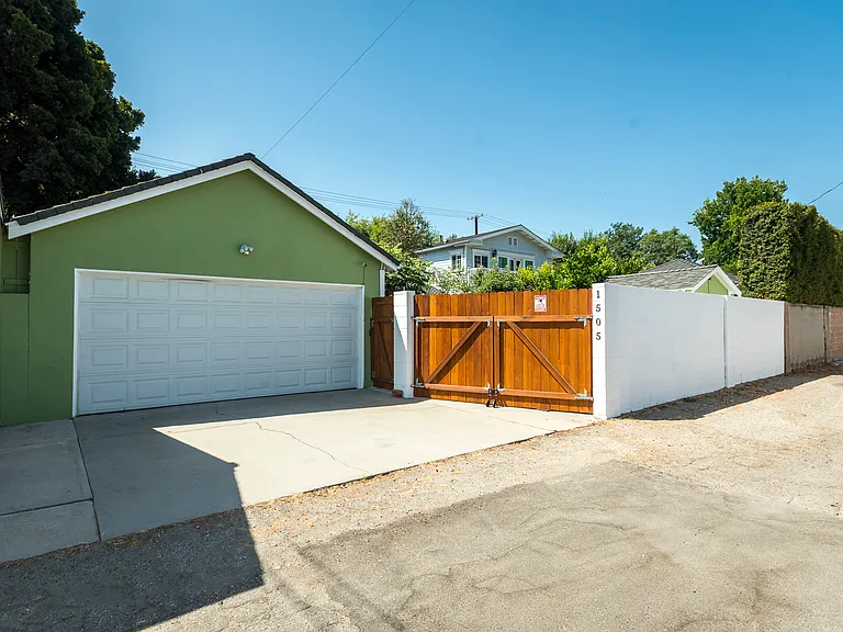 Alley and garage entrance