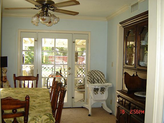 Dining Room with French Doors leading to rear yard