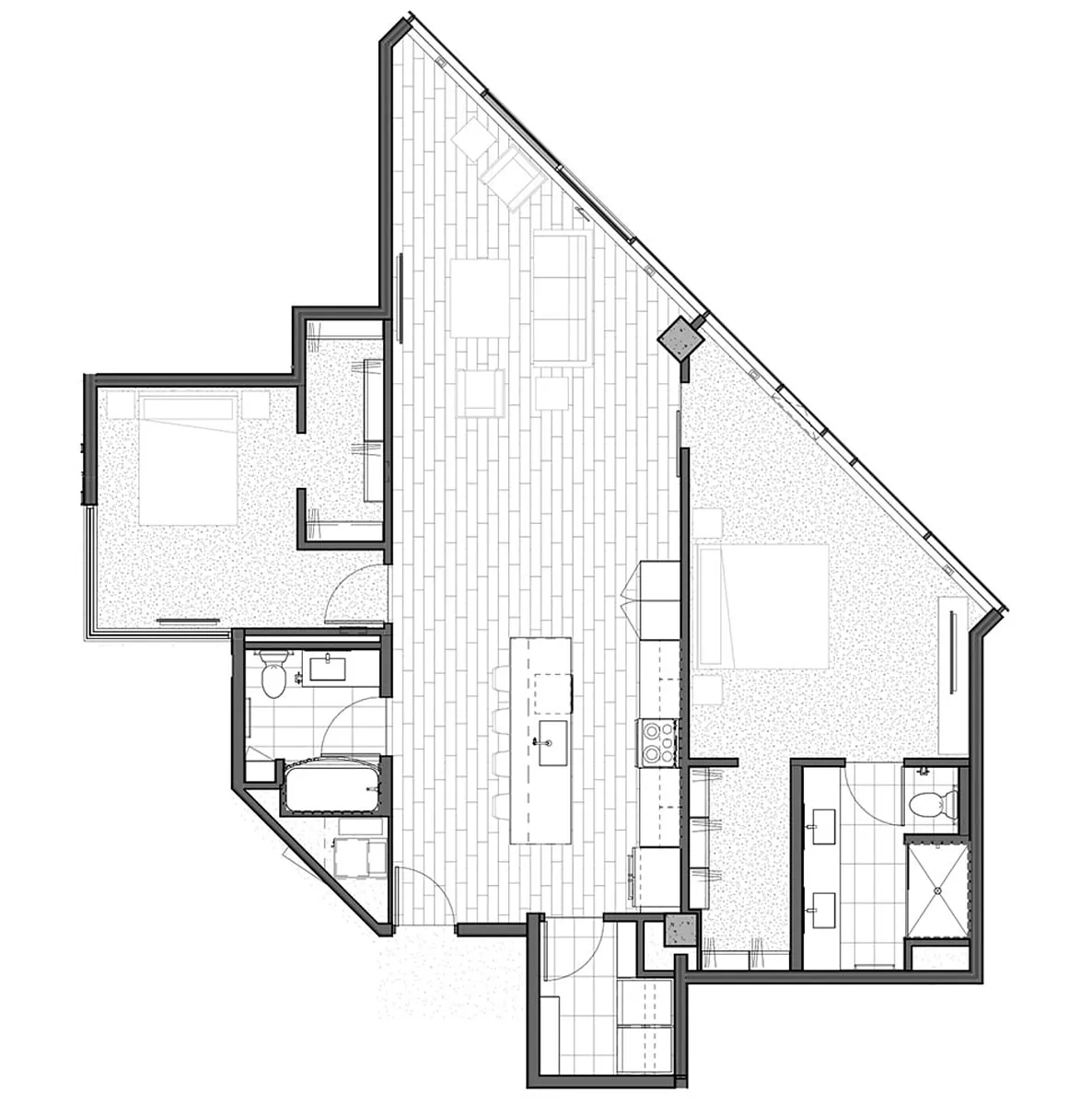 Floor plan Two Bedroom