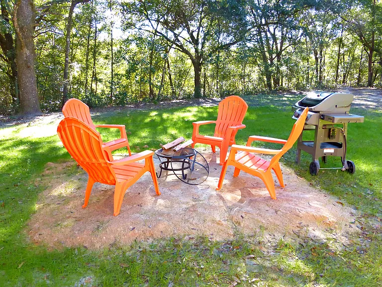 The firepit is perfect for evening roasting of S'mores or wieners. We provide a starter supply of firewood and more can be purchased.
