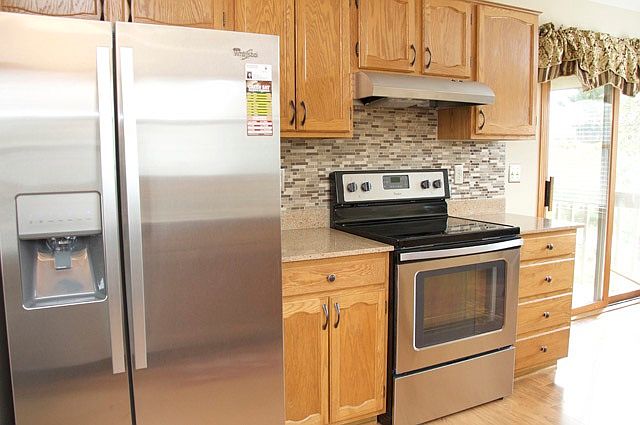 All new stainless appliances