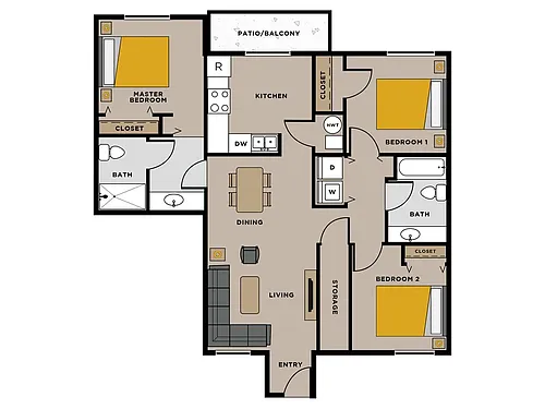 Floor plan 3A