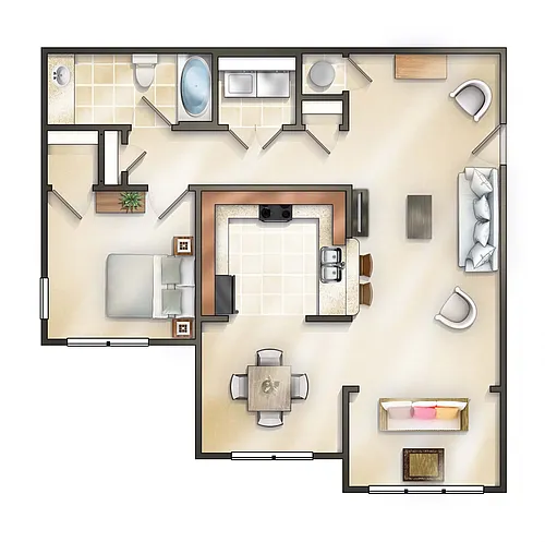 Floor plan Blake Sunroom