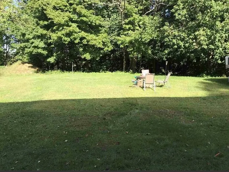 Massive back yard.