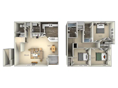 Floor plan The Cedar Town Home